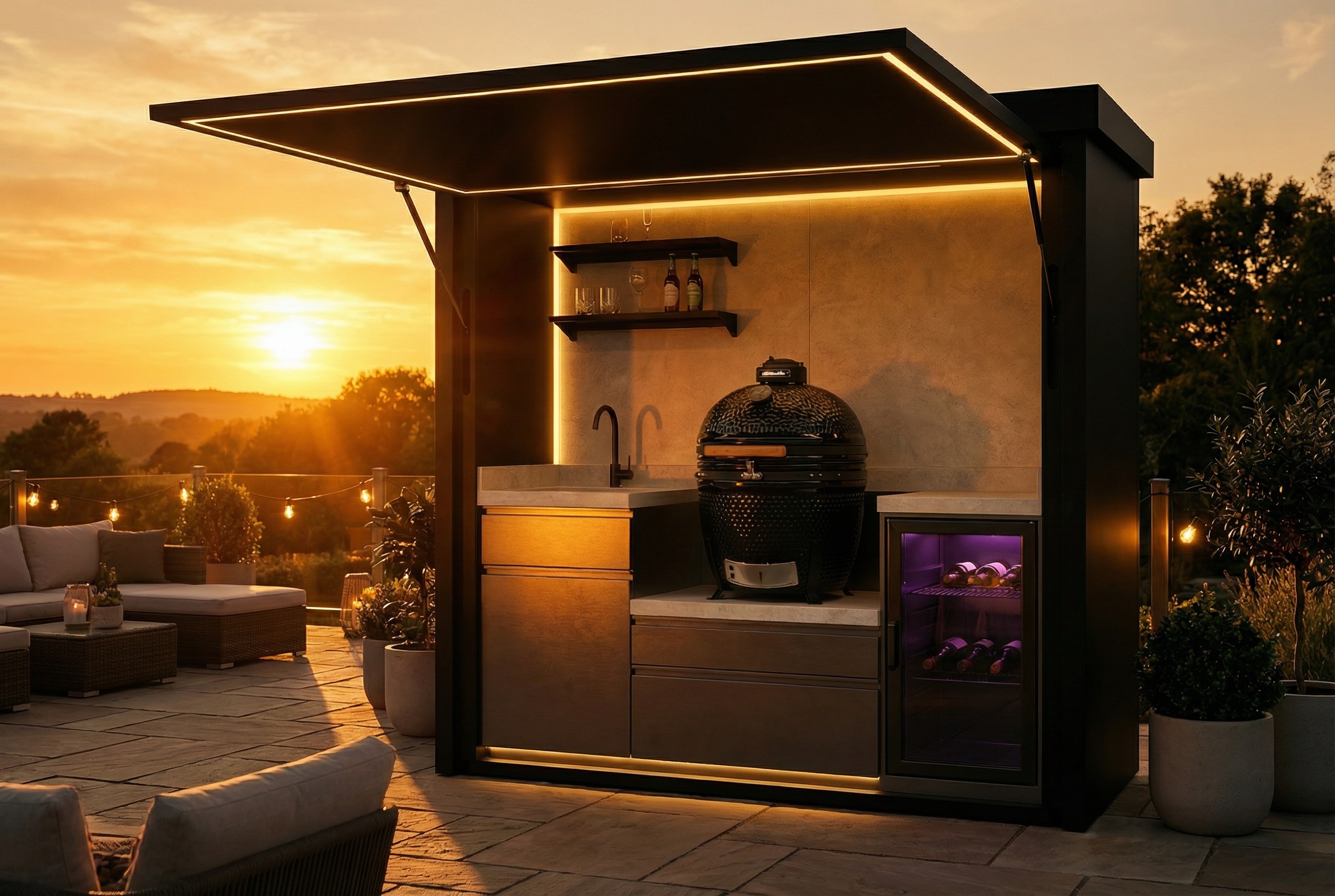 Mini pod kamado - compact model met kamado